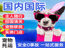 杭州萧山航空邮寄国际宠物托运 【国